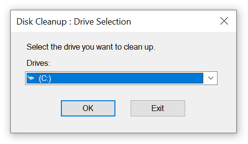 Disk cleanup