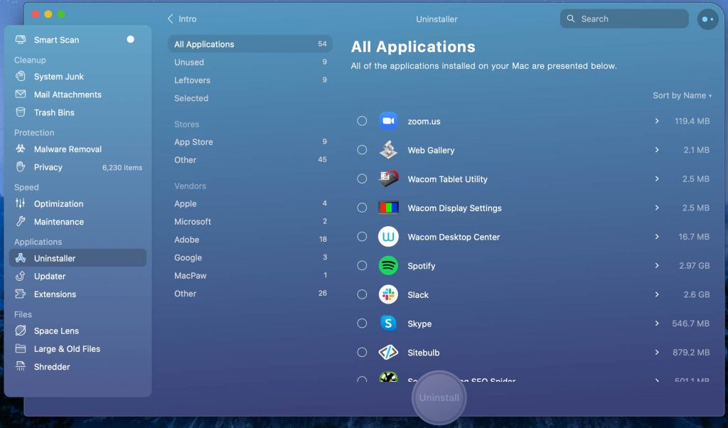 Image showing the All Applications page